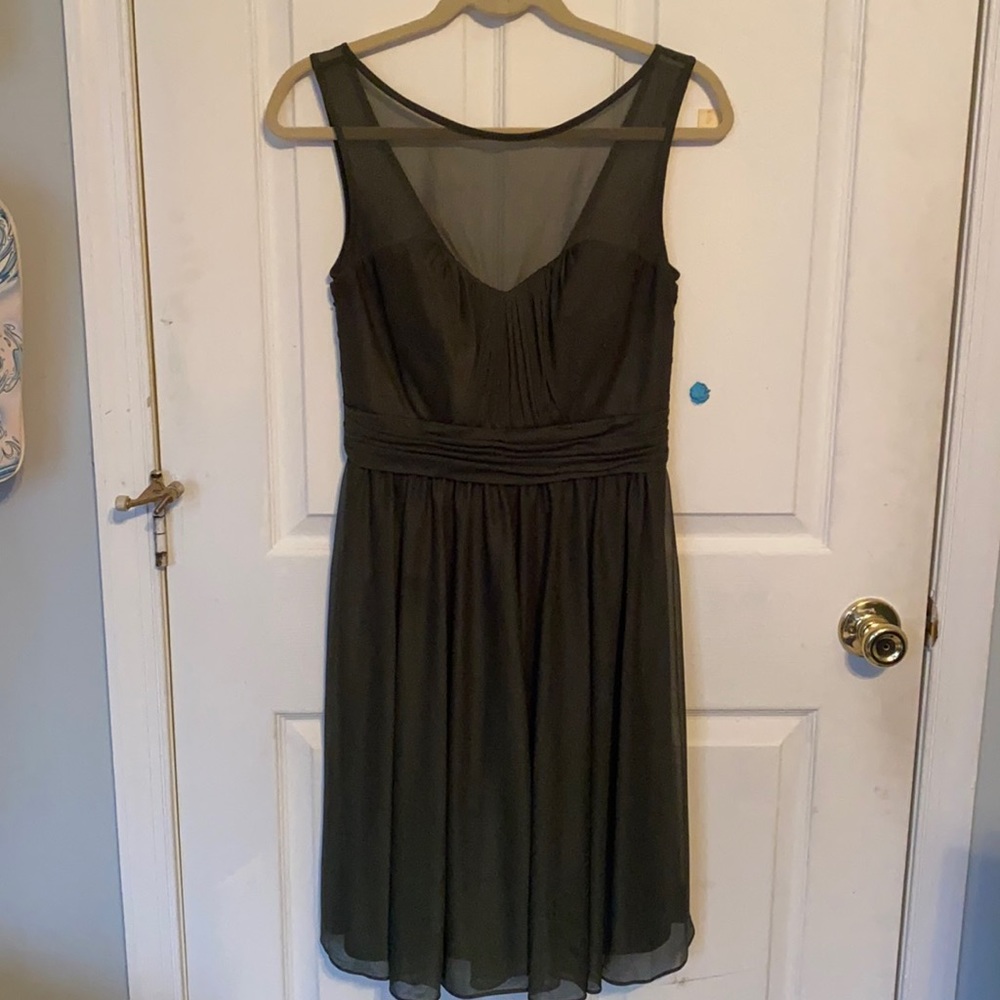 David’s Bridal Green Cocktail Dress